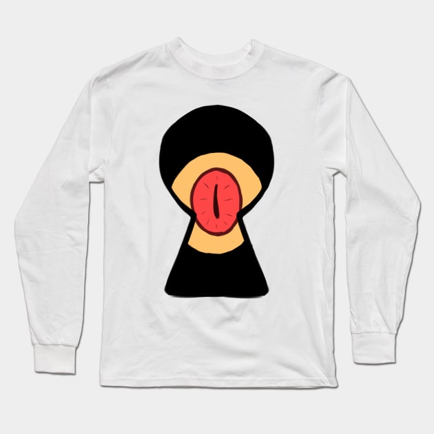 What is behind the door? Long Sleeve T-Shirt by MarcyRangel